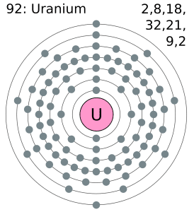 Az urán az 51. leggyakrabban előforduló elem.
