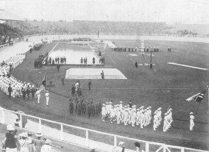 Vonulás az 1908-as Olimpián.