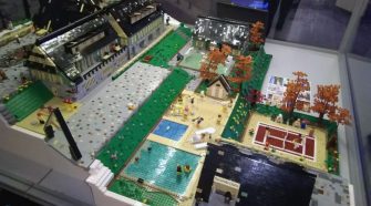 Lego hotel diorama - Tudománypláza