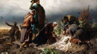 Székely Bertalan: II. Lajos holttestének megtalálása (1860)
