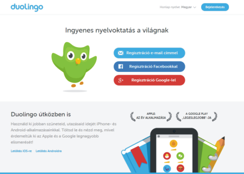 Magyar nyelven is elérhetővé vált a világ egyik elsőszámú idegennyelv-tanulási platformja, a Duolingo, amelynek felhasználói teljesen ingyen tanulhatnak nyelveket az interneten, valamint az iPhone- és Android-alkalmazásokon keresztül.