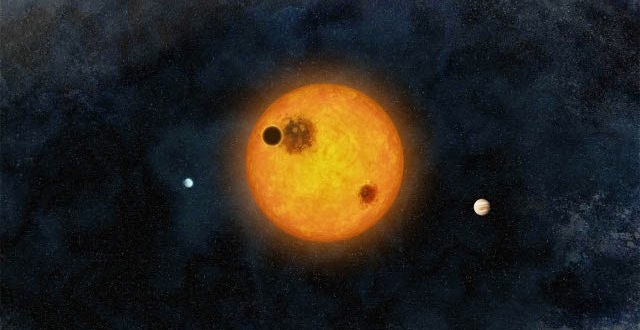 Öt földméretű bolygó egy ősi csillag körül