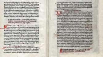 Chronica Hungarorum kolofon - A legrégebbi Magyarországon nyomtatott könyv