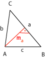 A háromszögek fajtái - Hegyesszögű háromszög magassága