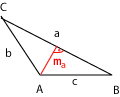 A háromszögek fajtái - Tompaszögű háromszög magassága