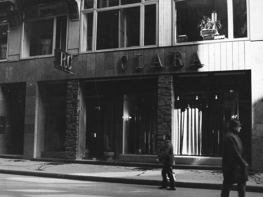 1970. Magyarország,Budapest V. Váci utca 12. Rotschild Klára divatszalonja, a Clara.