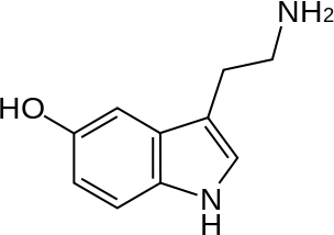 a szerotonin egy monoamin (antidepresszáns) neurotranszmitter.