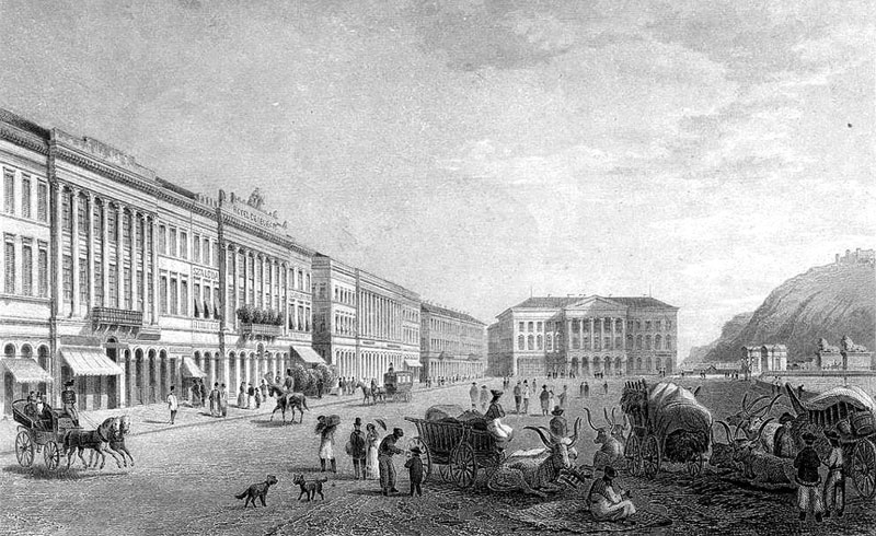 Ludwig Rohbock: A pesti Feldunasor palotái és a Nemzeti Casino (1850-es évek)