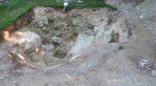 Befejeződtek a régészeti feltárások a Bakonybél-Szentkúton - Bakonybéli régészeti feltárások során talált üreg