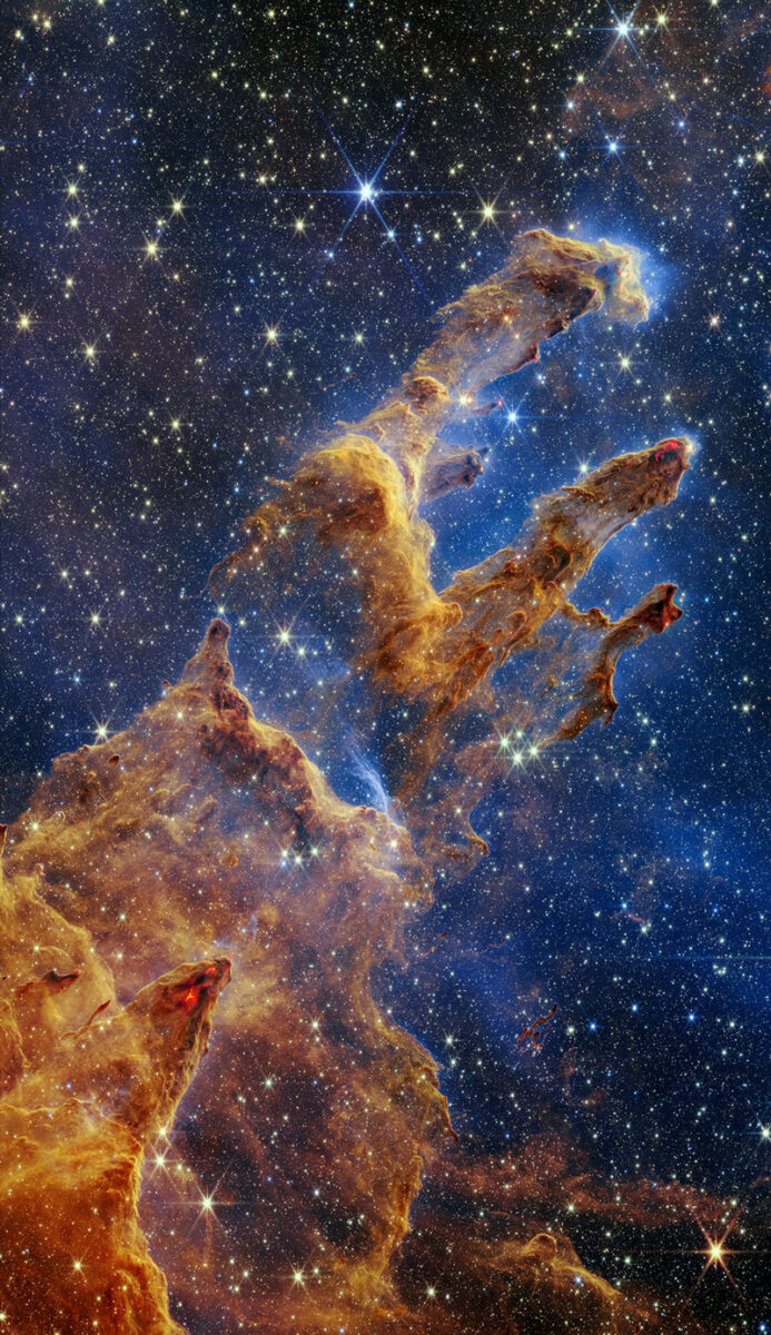 James Webb űrteleszkóp – Lencsevégen a Teremtés Oszlopai