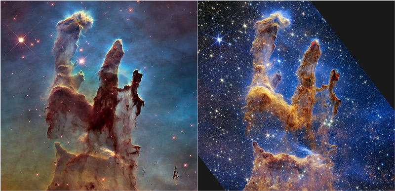 Hubble felvételén, majd 2014-ben is nagy érdeklődést váltottak ki. A James Webb most megismételte ezt a felvételt